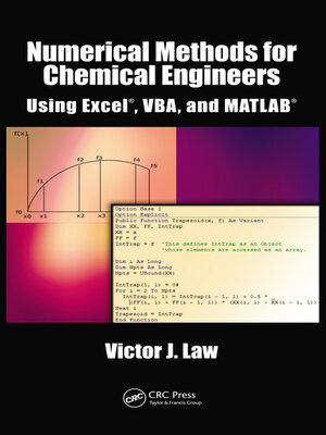 cover image of Numerical Methods for Chemical Engineers Using Excel, VBA, and MATLAB